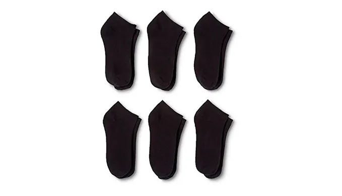 12, 36 or 72 Pack: Daily Basic Men's Low Cut Socks - Choice of Black & White - Ships Same/Next Day!