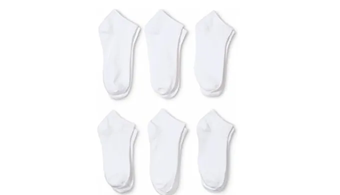 12, 36 or 72 Pack: Daily Basic Men's Low Cut Socks - Choice of Black & White - Ships Same/Next Day!