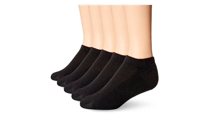 12, 36 or 72 Pack: Daily Basic Men's Low Cut Socks - Choice of Black & White - Ships Same/Next Day!