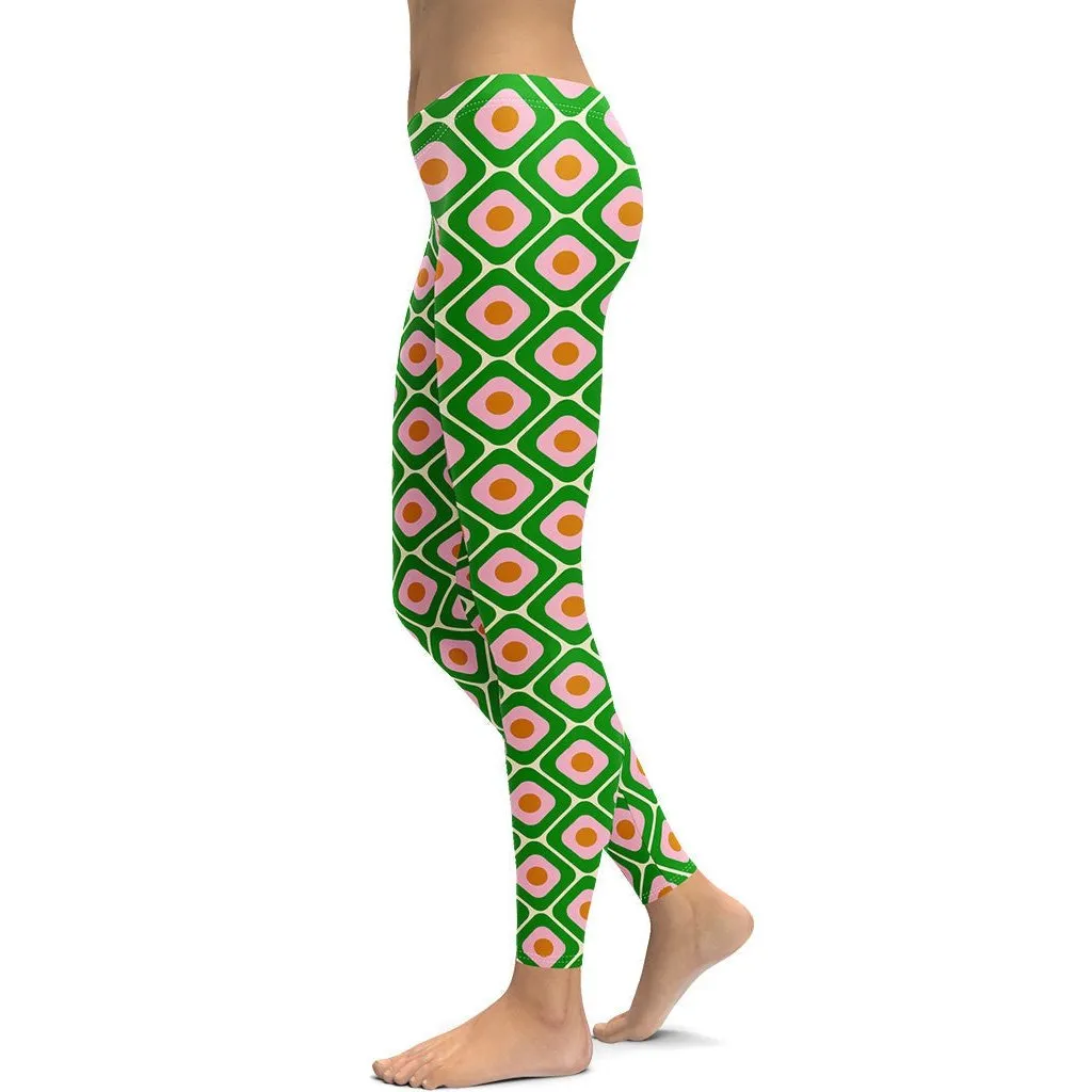 70s Retro Pattern Leggings