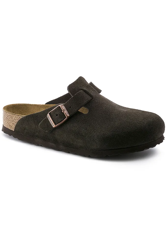 Birkenstock Boston Soft Footbed Suede Clogs Narrow Fit