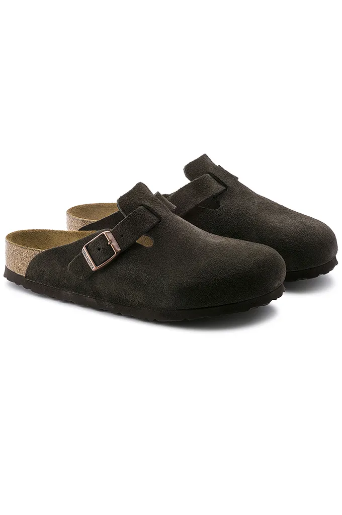 Birkenstock Boston Soft Footbed Suede Clogs Narrow Fit