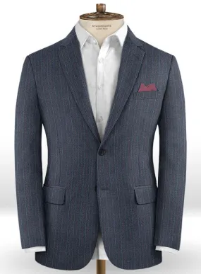 Caccioppoli Dapper Dandy Ortego Indigo Blue Wool Jacket