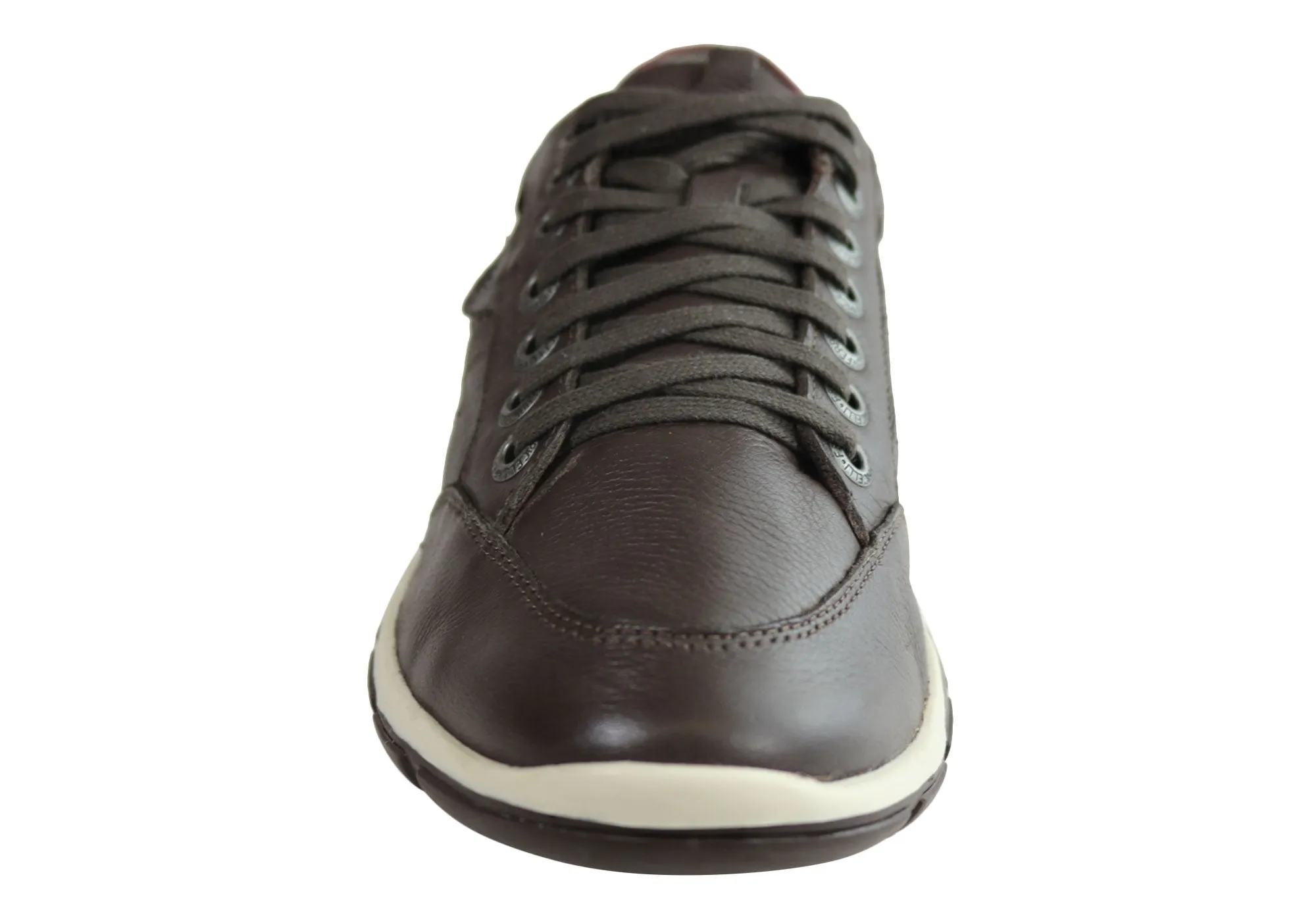 Ferricelli Ralph Mens Leather Lace Up Casual Shoes Made In Brazil