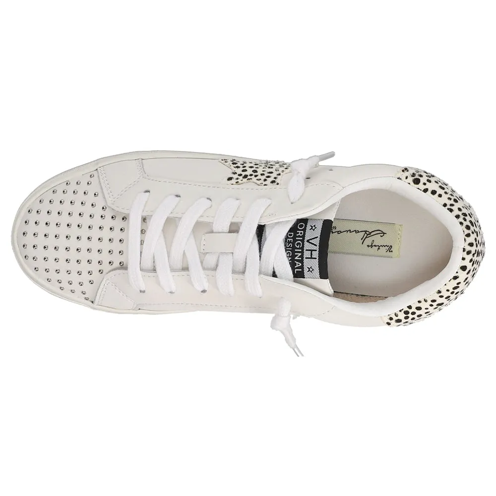 Flair Studded Cow Print Slip On Sneakers