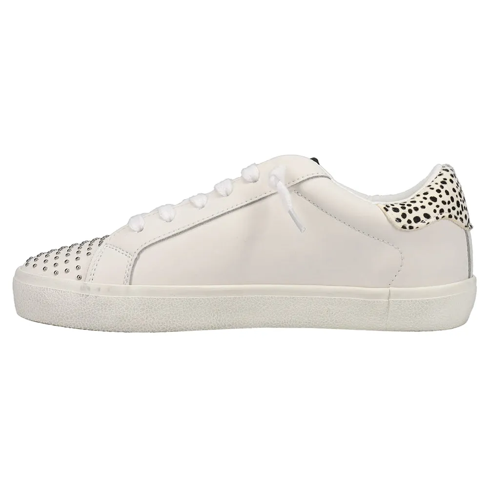 Flair Studded Cow Print Slip On Sneakers