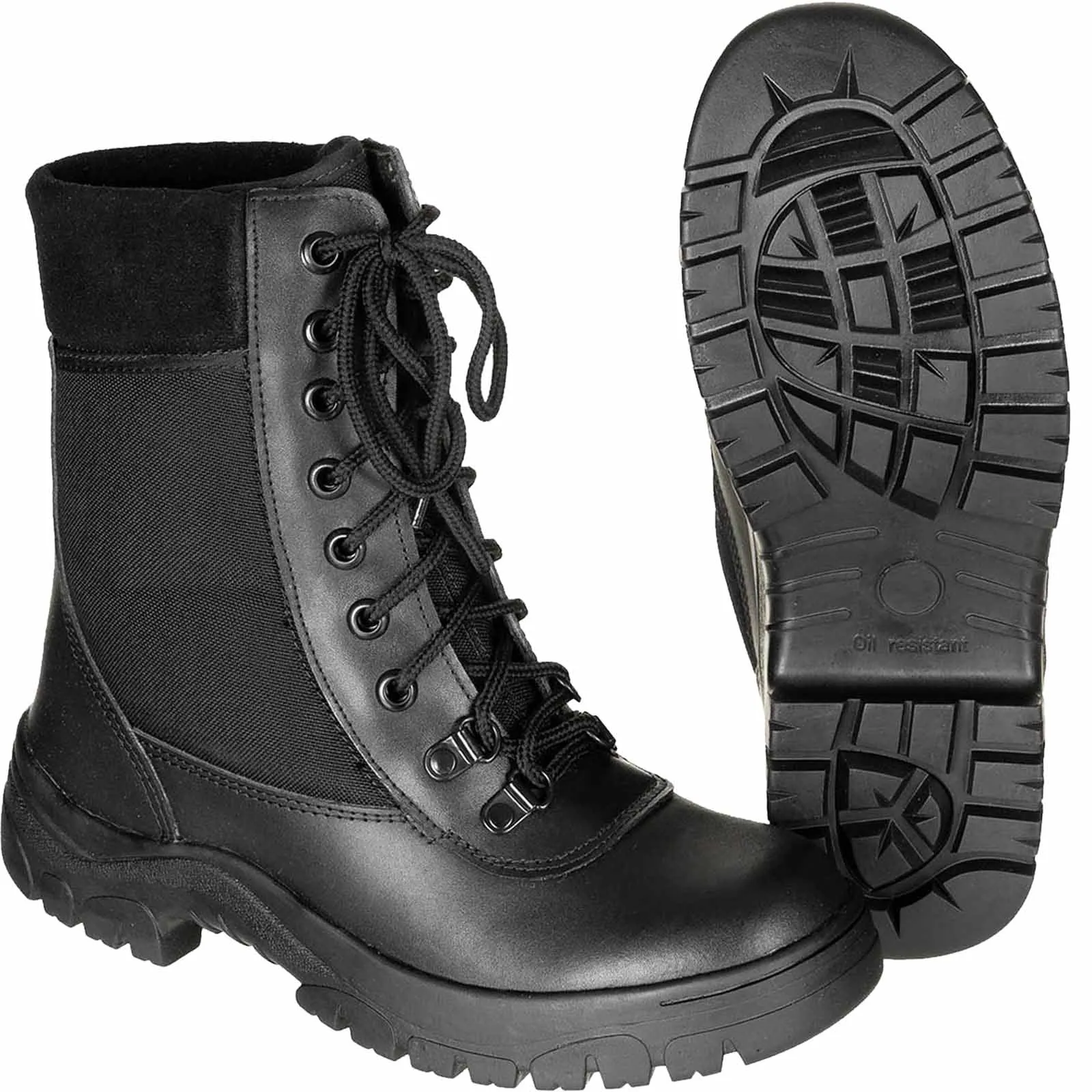 French Army Leather Cordura Military Combat Boots