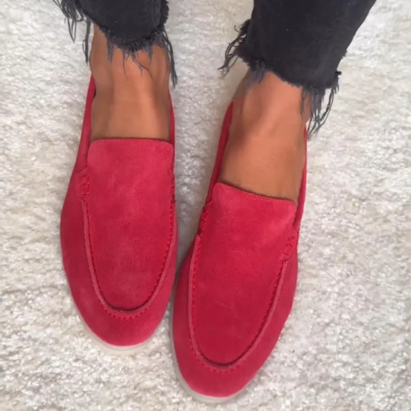 Genuine Suede Women's Loafers