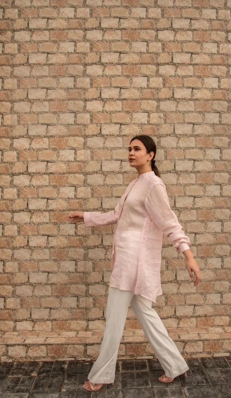 Linen Pink Shirt