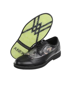 Men's Camo Wingtip Brogue Shoes -