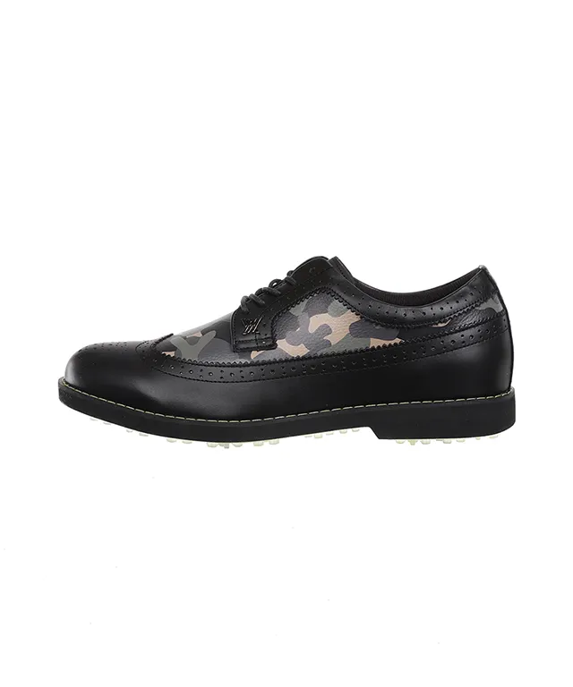 Men's Camo Wingtip Brogue Shoes -