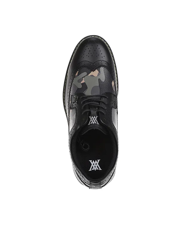 Men's Camo Wingtip Brogue Shoes -