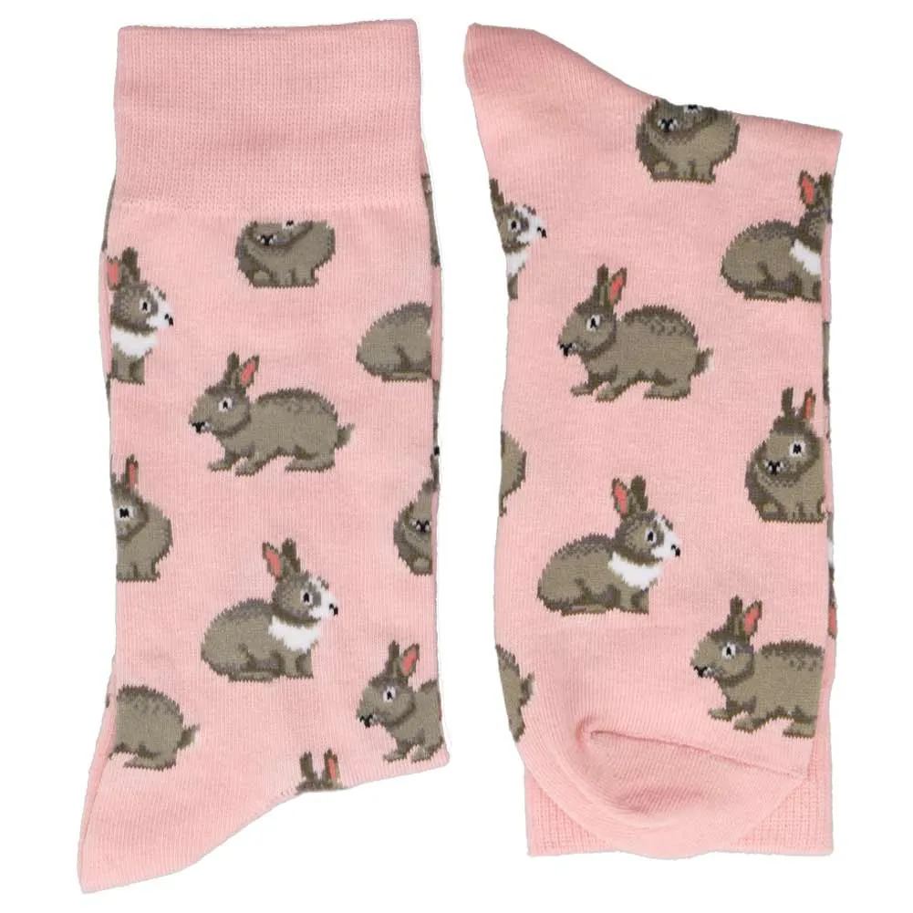 Men's Pink Rabbit Socks