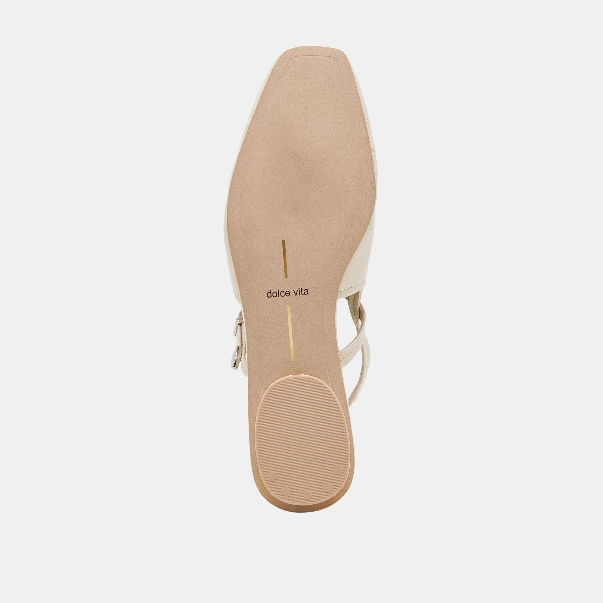 RIANNE FLATS IVORY CRINKLE PATENT