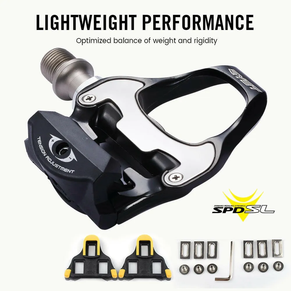 RYET Road Bike Self-locking Pedals Ultralight Aluminum Alloy SPD-SL 2 Sealed Bearing Bicycle Footboard Cycling Accessories