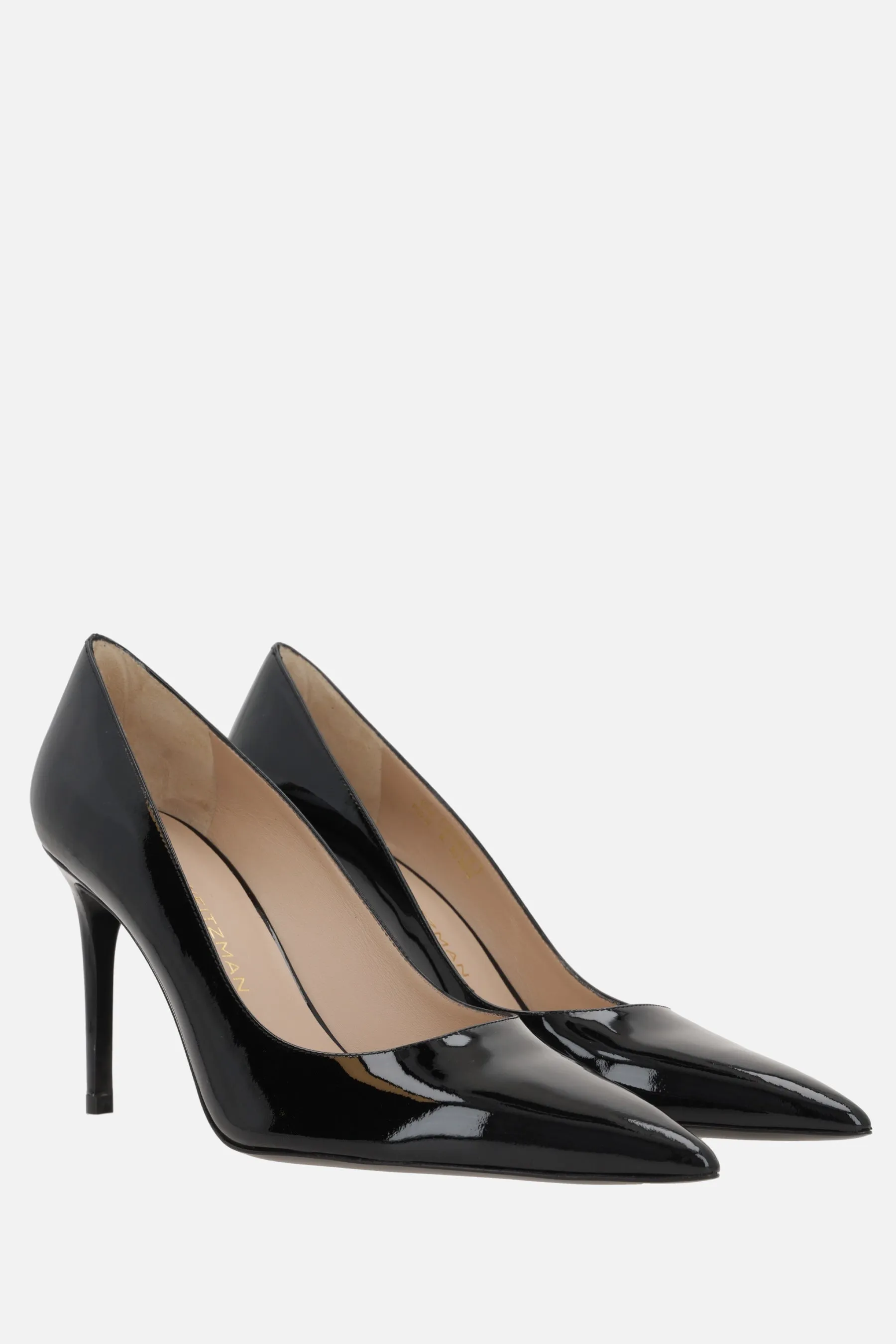 Stuart Power Patent Leather Slingbacks