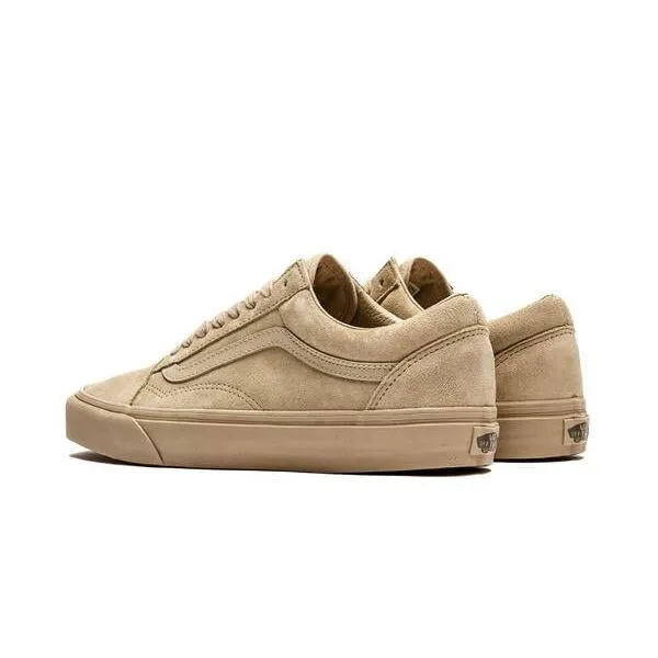 Vans Men's Old Skool Mono Suede Shoes - Tan Beige