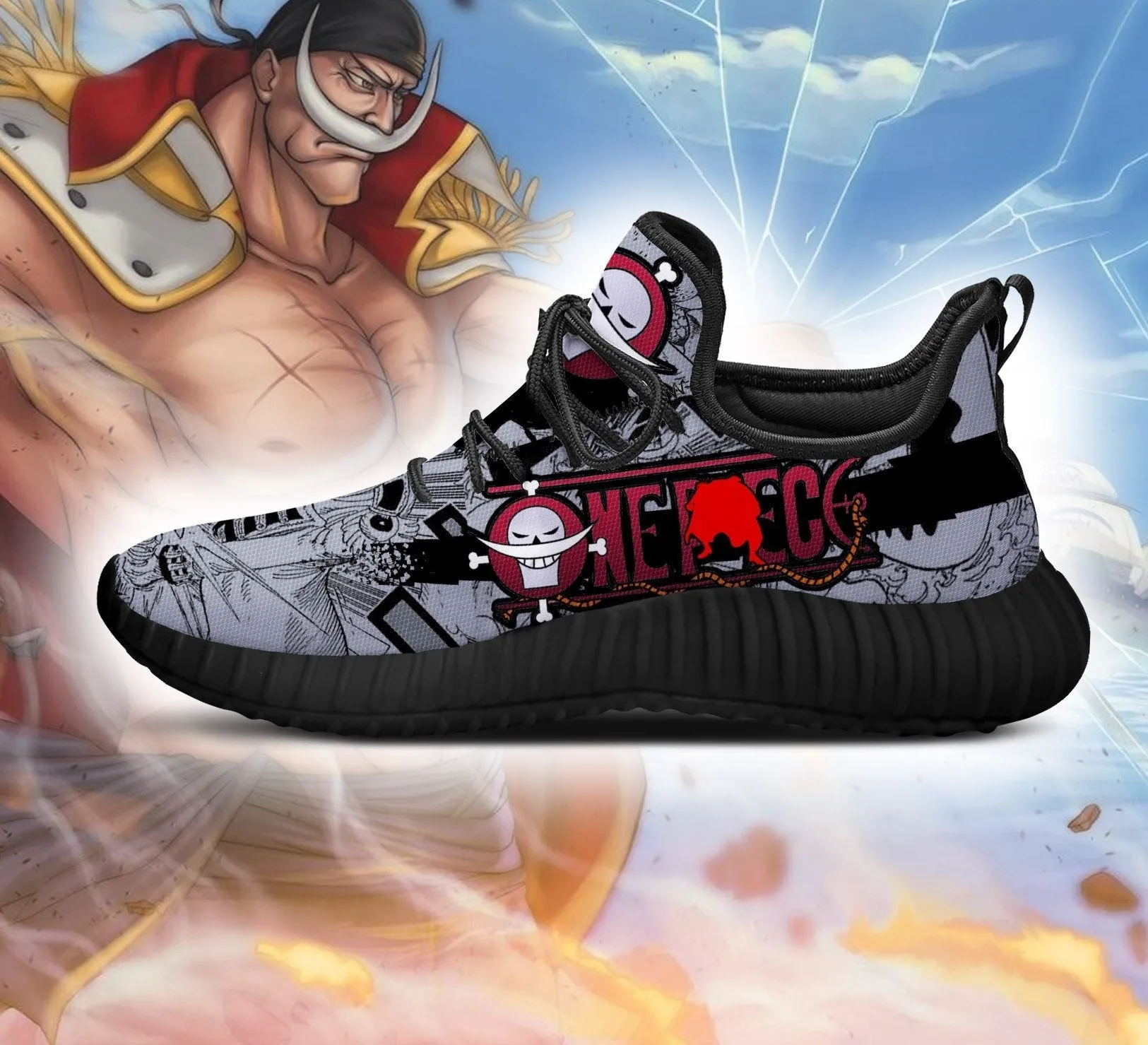 WhiteBeard Reze Shoes OP Anime Shoes Fan Gift Idea TT04