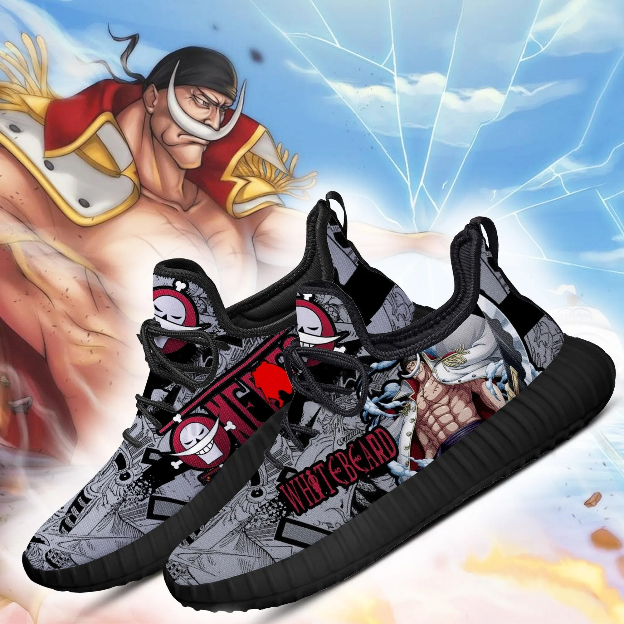 WhiteBeard Reze Shoes OP Anime Shoes Fan Gift Idea TT04